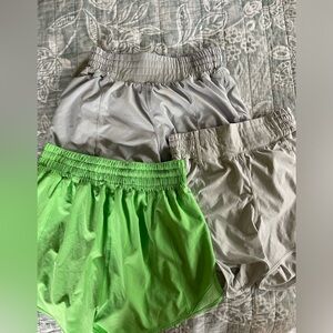Lululemon hotty hot shorts (set of 3) ✨